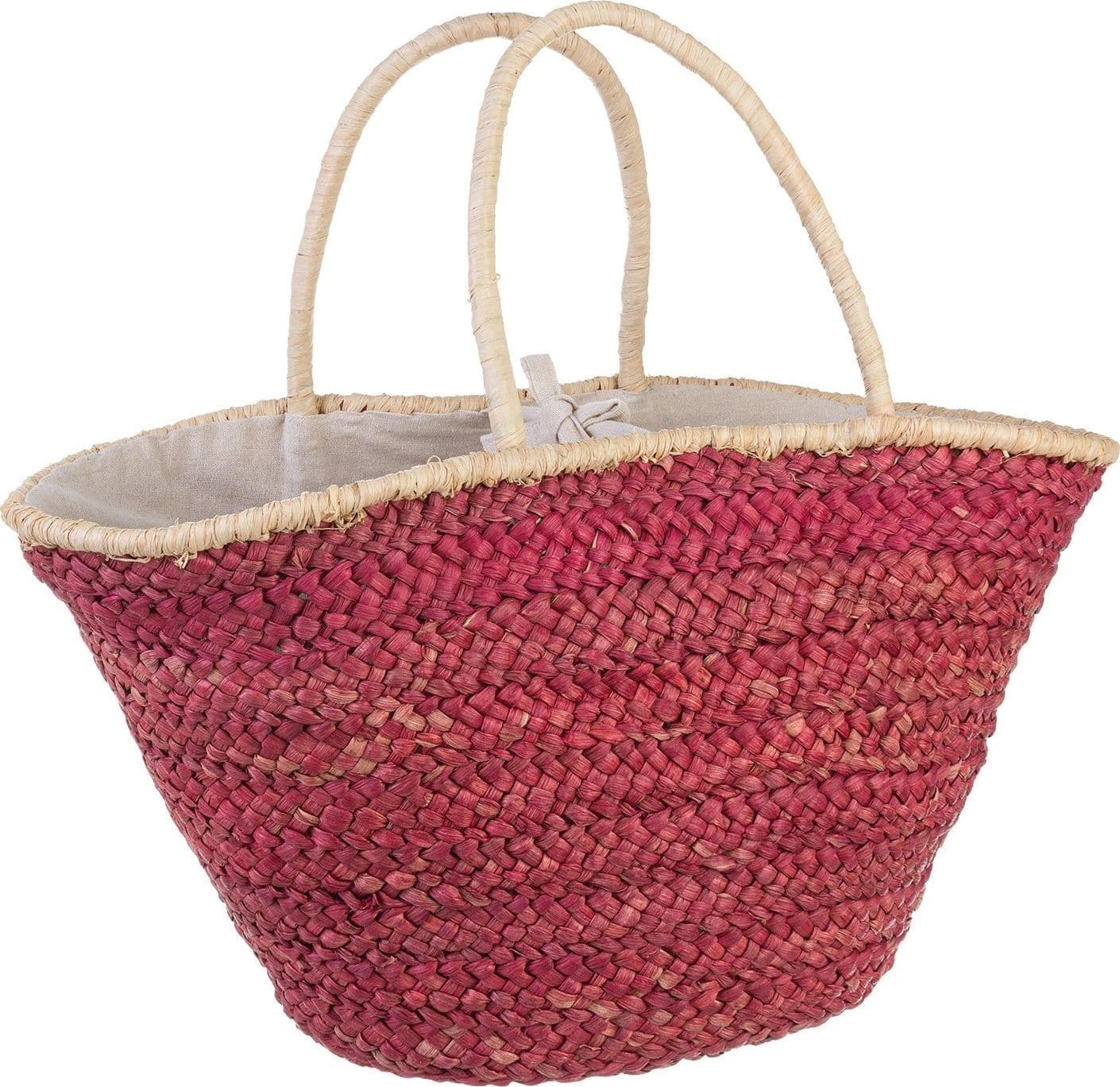 Borsa da mare "Milos" in materiale vegetale e corde spesse in cotone - 1