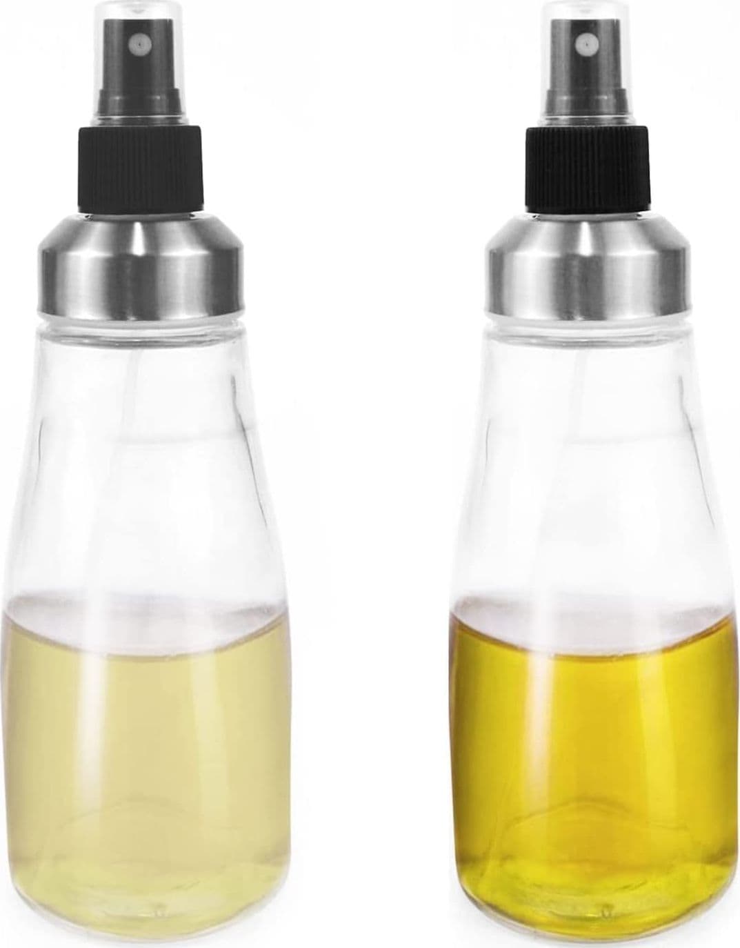 Oliera ed Acetiera Spray in Vetro con Ugello in Acciaio Inox 300 ml - 2