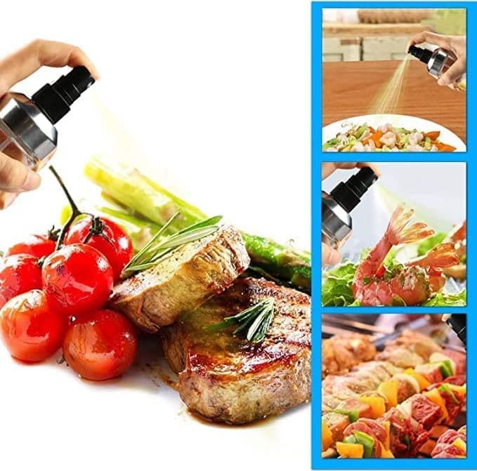 Oliera ed Acetiera Spray in Vetro con Ugello in Acciaio Inox 300 ml - 3