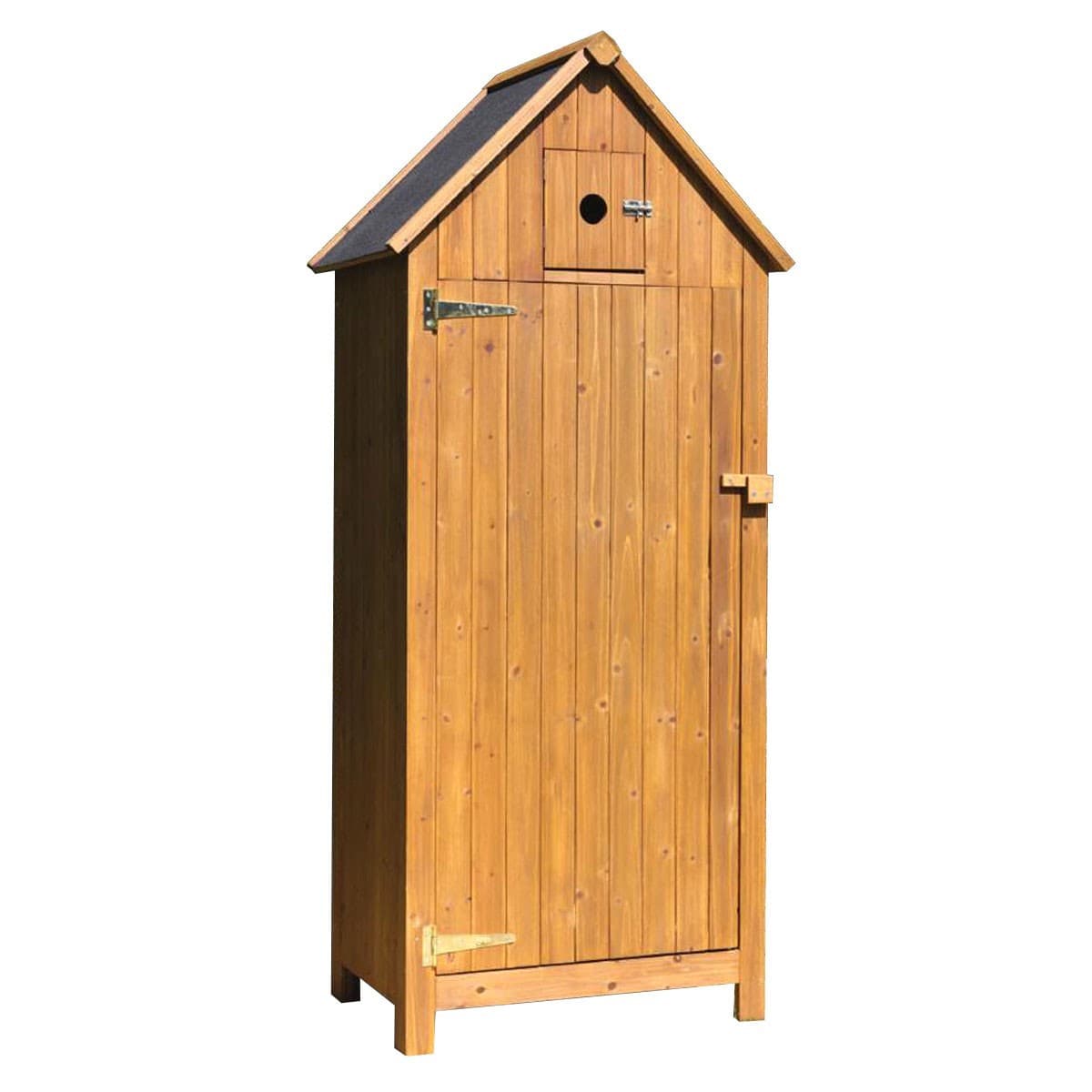 Capanno per attrezzi ed utensili da giardino con 3 scompartimenti in legno di Abete "Made in Italy"