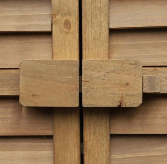 Capanno per attrezzi ed utensili da giardino con 4 scompartimenti in legno di Abete "Made in Italy" - 7