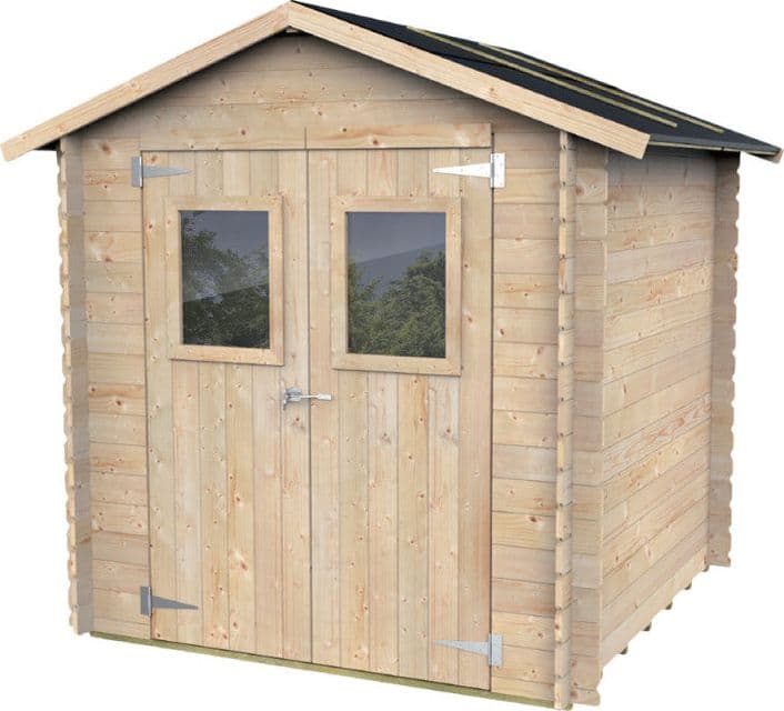 Casetta in legno con porta finestrata deposito da giardino "Made in Italy" - 13