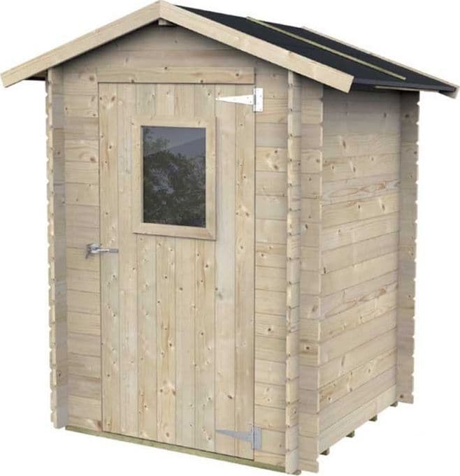 Casetta in legno con porta finestrata deposito da giardino "Made in Italy" - 17