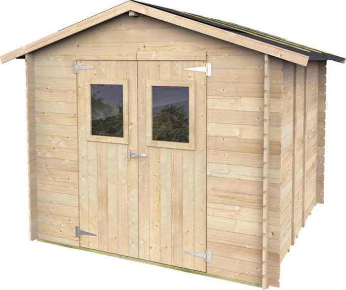 Casetta in legno con porta finestrata deposito da giardino "Made in Italy" - 5