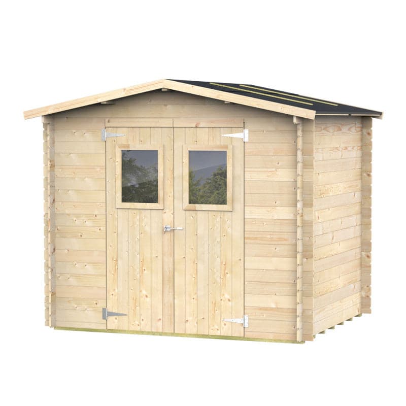 Casetta in legno con porta finestrata deposito da giardino "Made in Italy" - 7