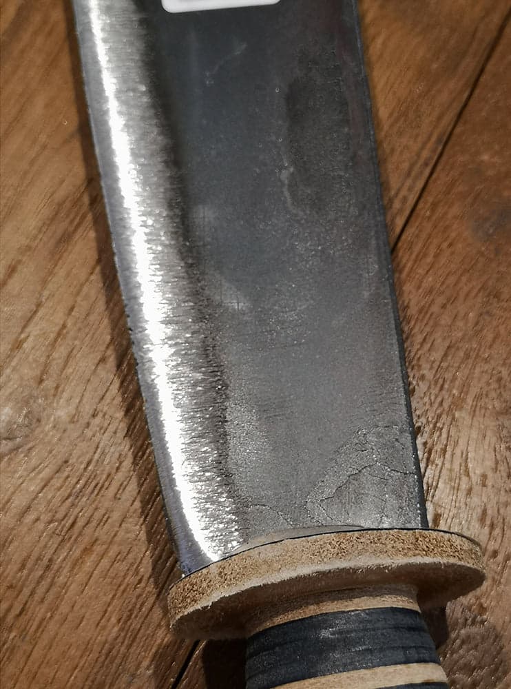 Roncola tipo Bergamo larga, con lama in acciaio forgiato, N4 da 33 cm - 4
