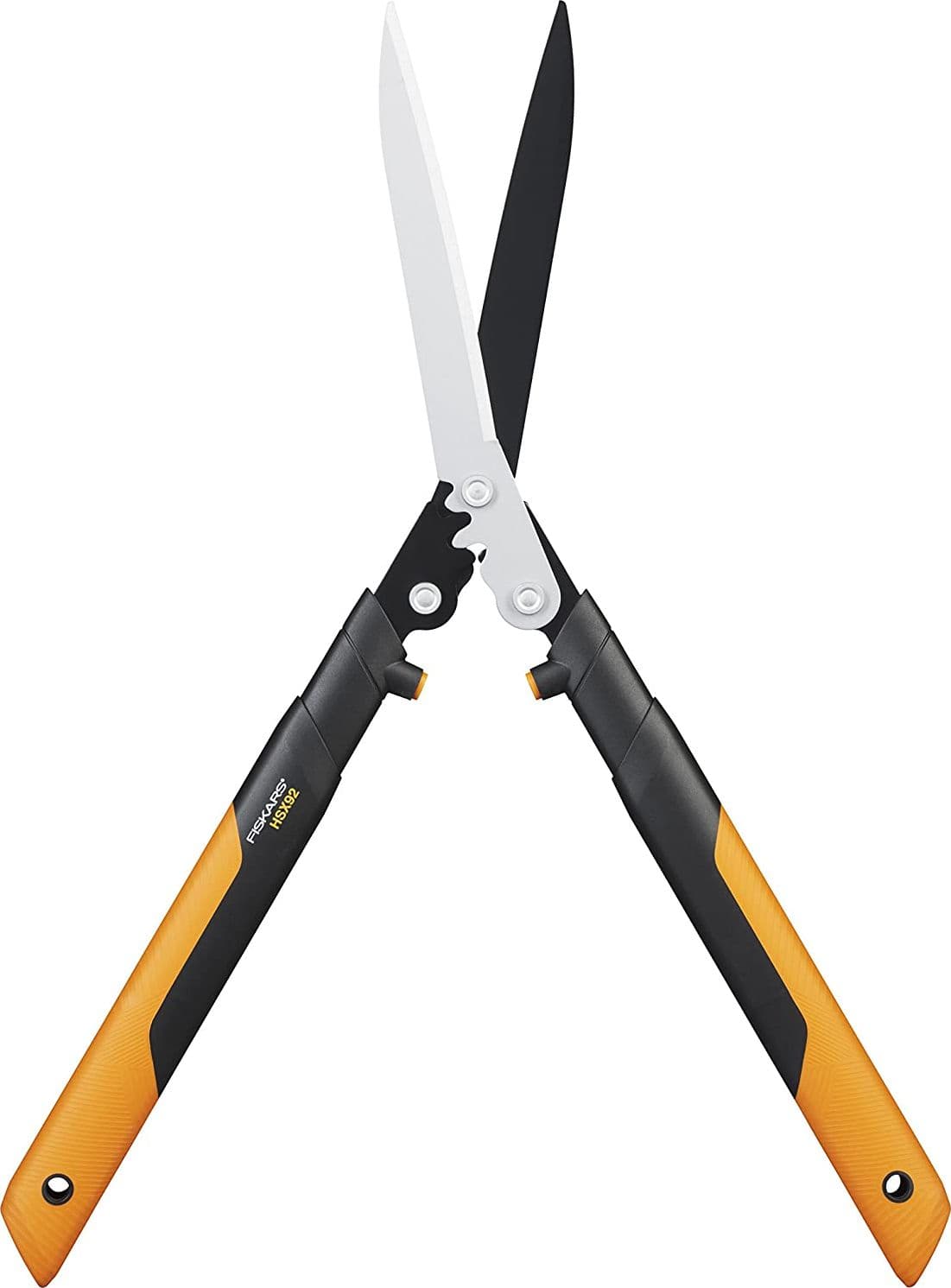 Forbicione professionale a cremagliera per siepe con lama retta da 63 cm - 2