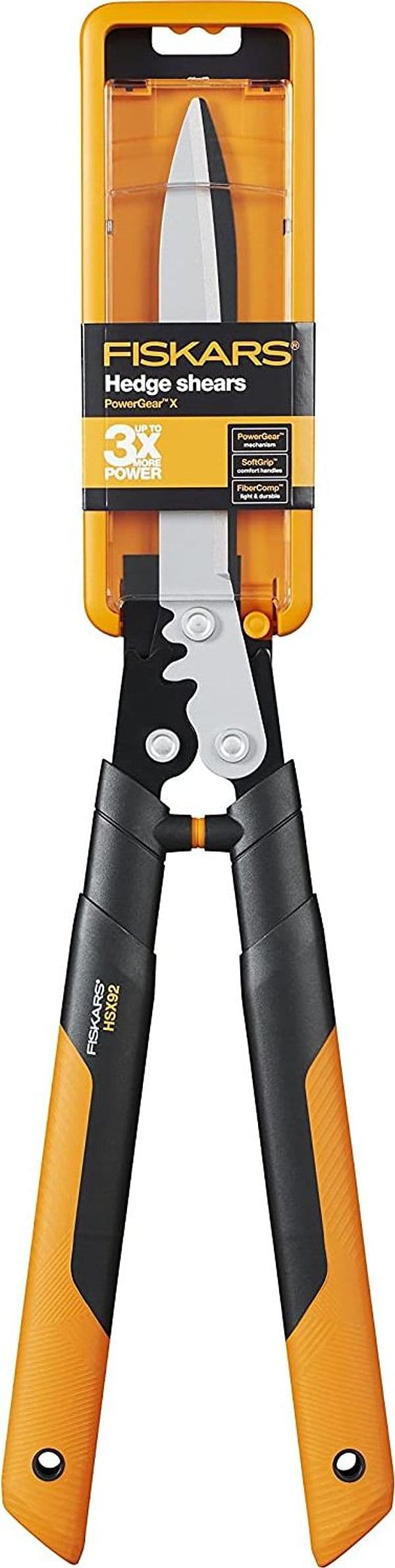 Forbicione professionale a cremagliera per siepe con lama retta da 63 cm - 3