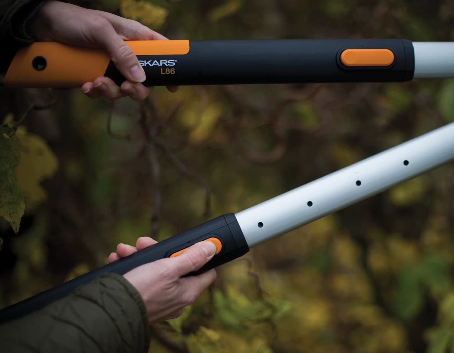 Forbicione telescopico per siepe con lama dritta manico in alluminio da 67-93 cm - 8