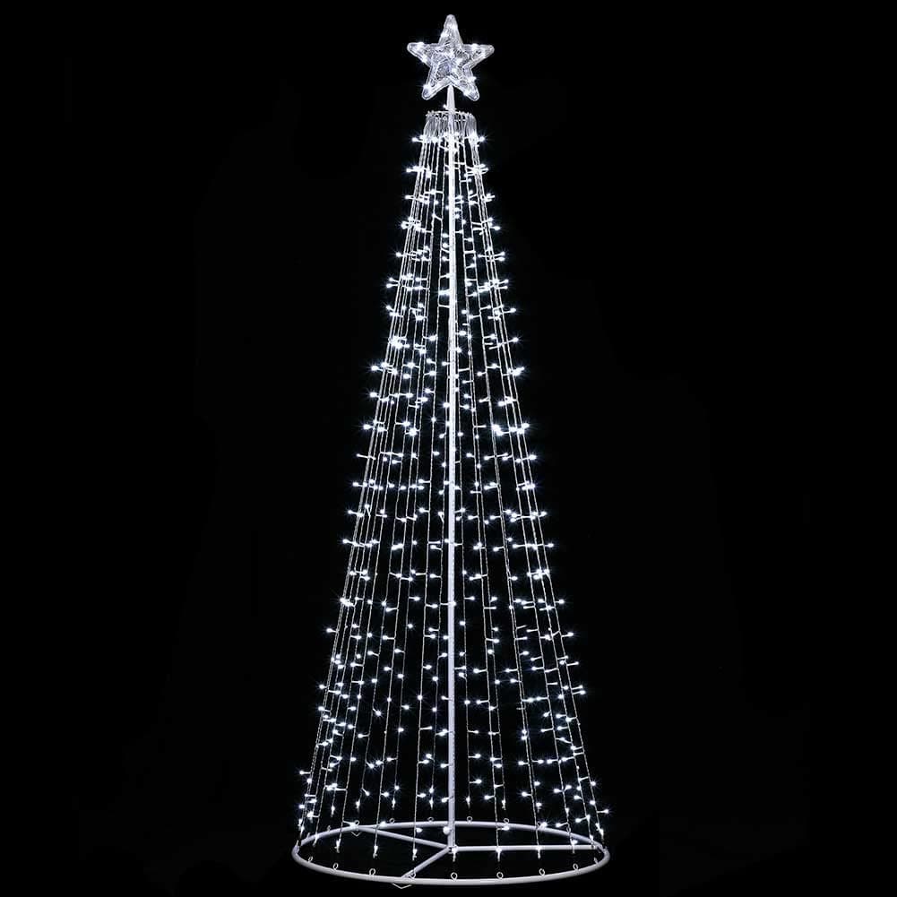 Albero di Natale a cono con led in movimento da esterno - 2