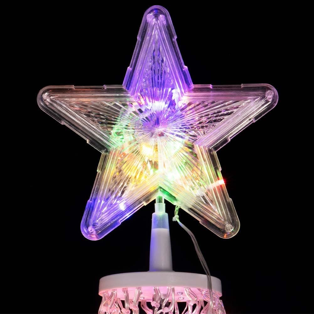 Albero di Natale a cono con led in movimento da esterno - 8