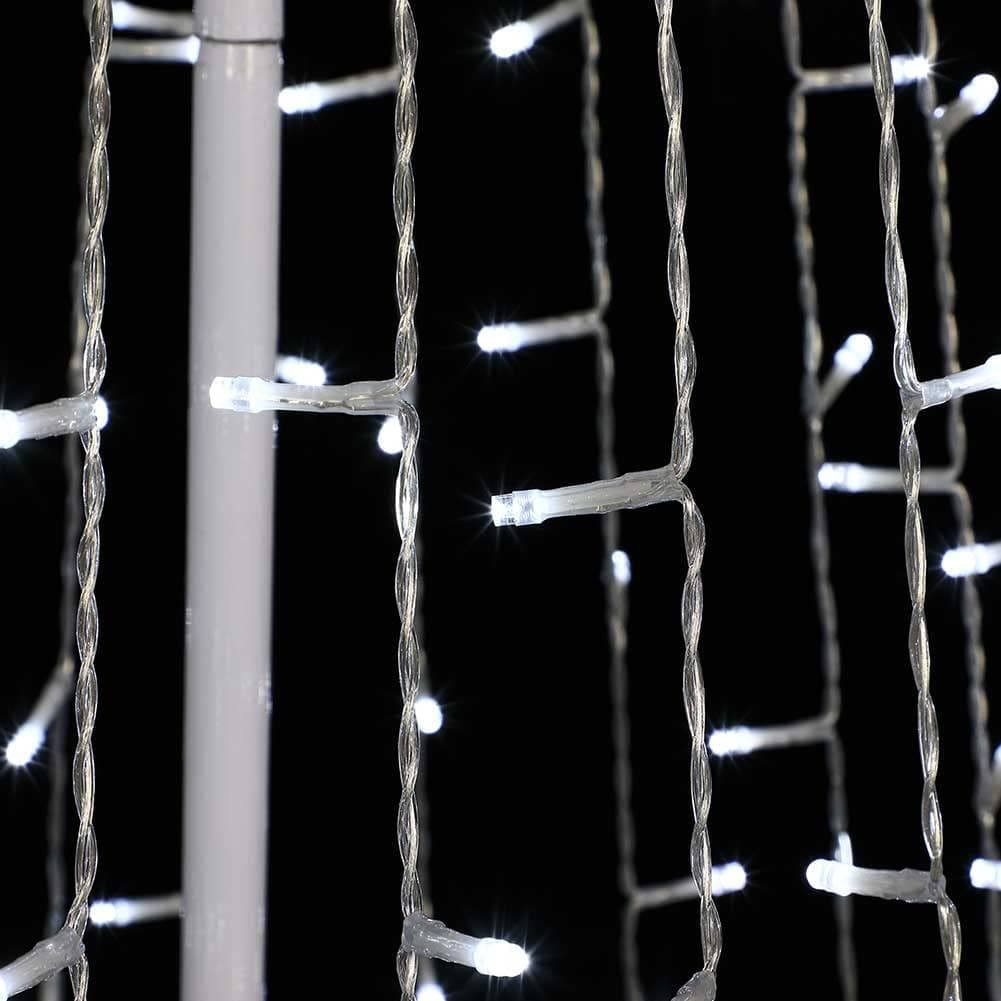 Albero di Natale a cono con led in movimento da esterno - 9