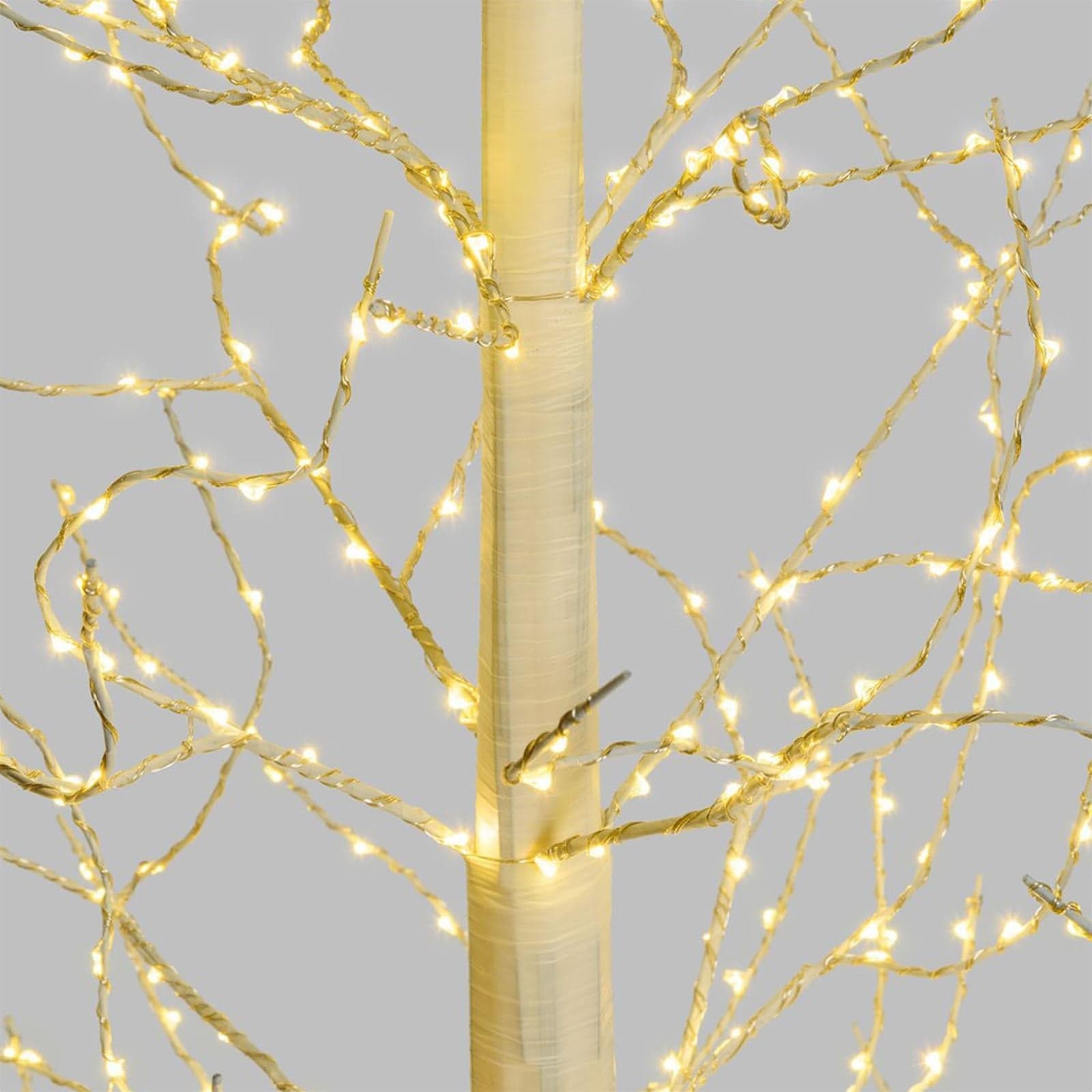 Albero luminoso decorazione natalizia a led luce calda con microled - 3