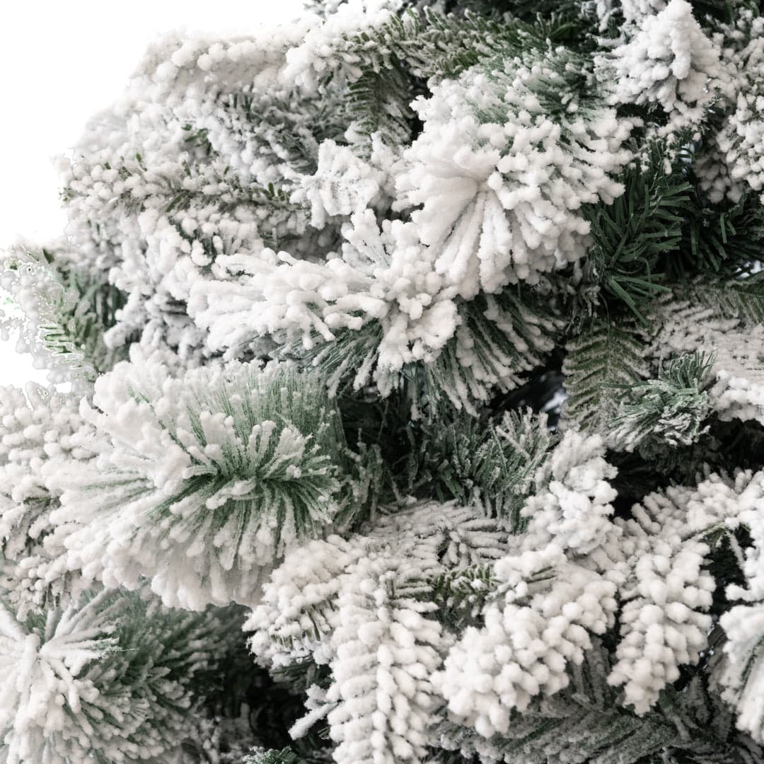 Albero di natale innevato "Nevada" in PE Effetto Real Touch + Flock - 5