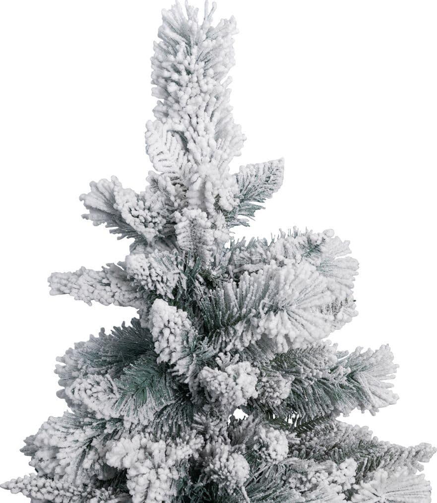 Albero di natale innevato "Nevada" in PE Effetto Real Touch + Flock - 6
