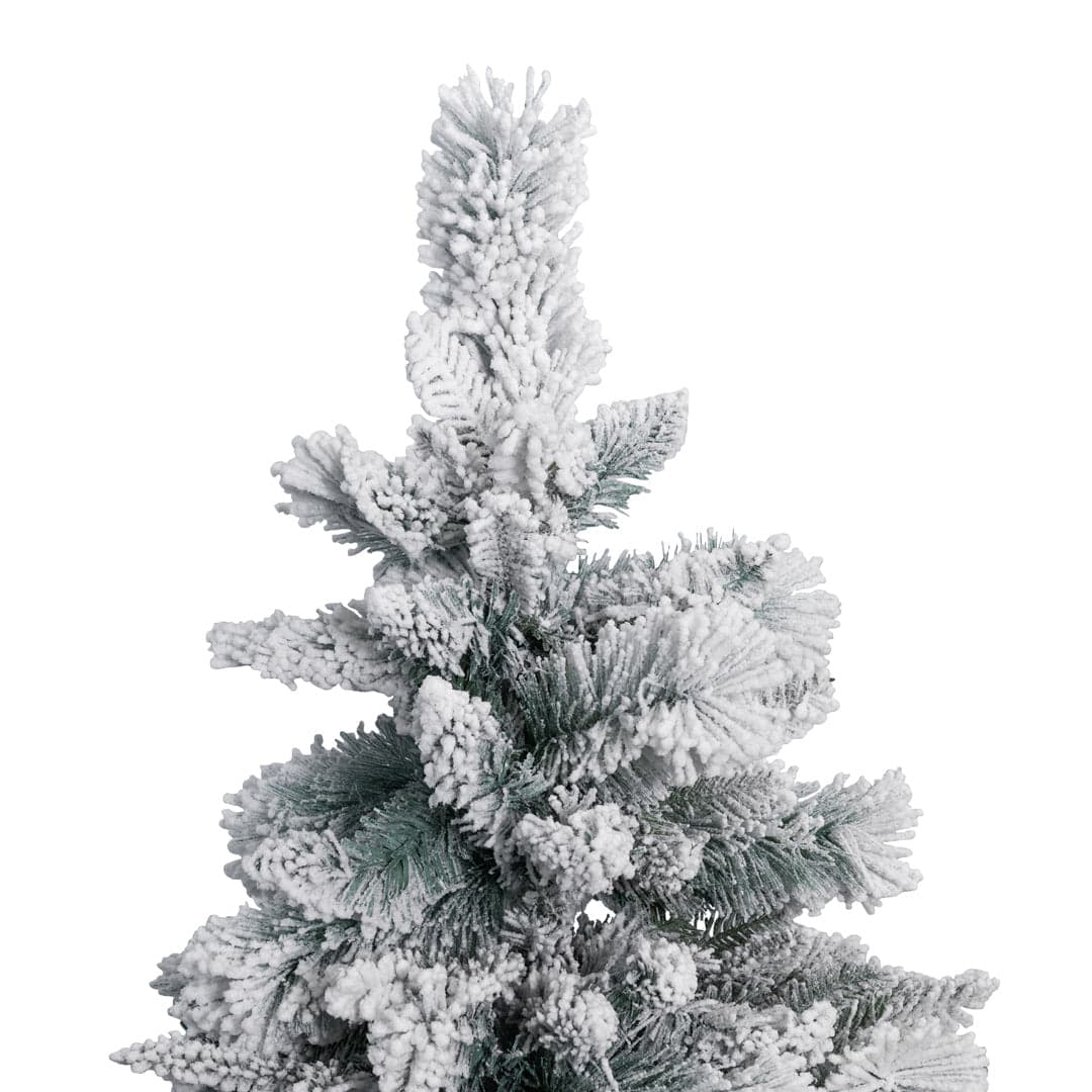 Albero di natale innevato "Nevada" in PE Effetto Real Touch + Flock - 6