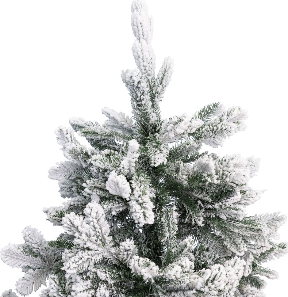 Albero di natale innevato "Monviso" con PE Effetto Real Touch + Flock - 3