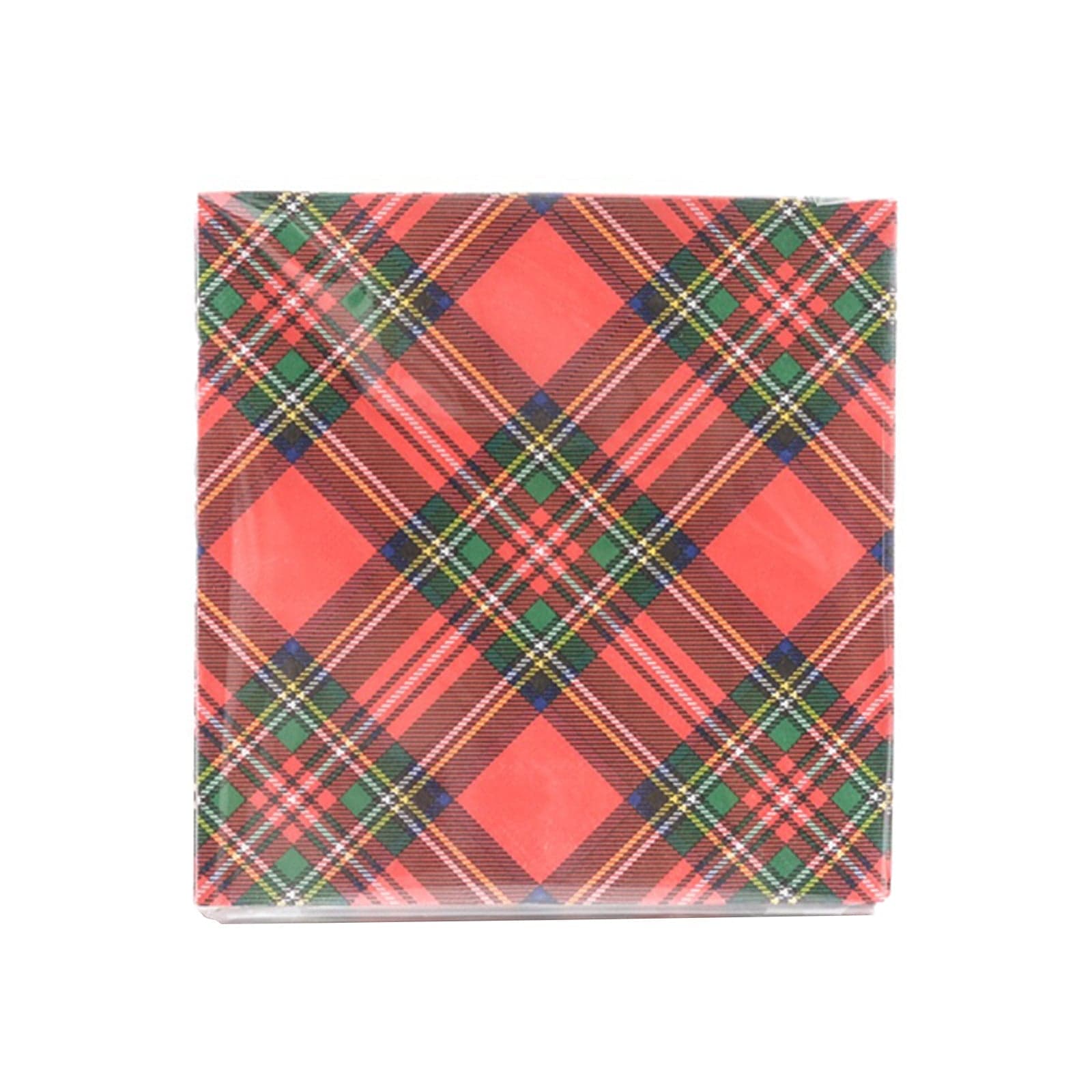 Tovaglioli natalizi "Tartan" 33 x 33 cm decorazione per tavola di Natale, confezione da 20 tovaglioli - 3