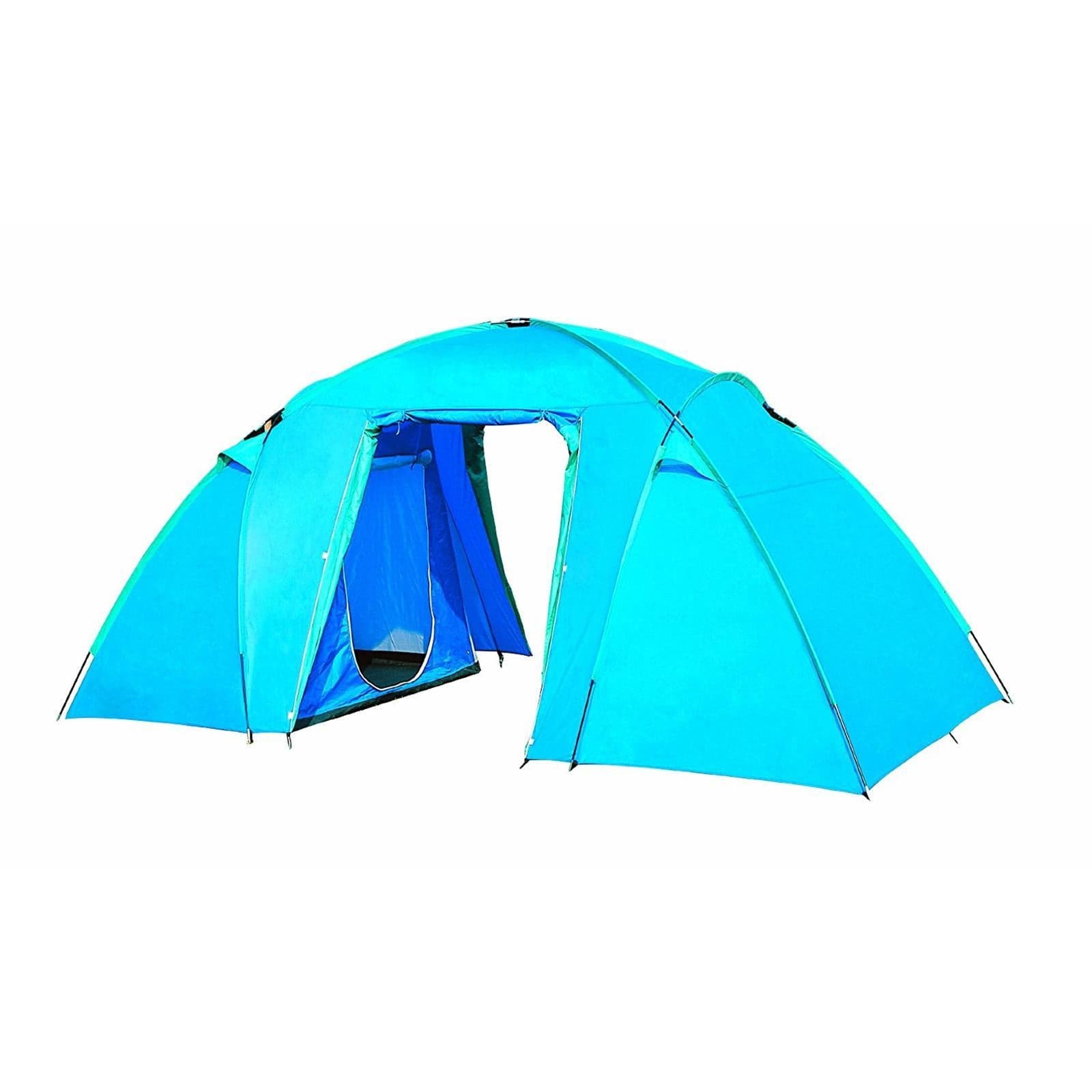Tenda camping campeggio 4 persone grande maxi posti alta doppio telo mare - 3