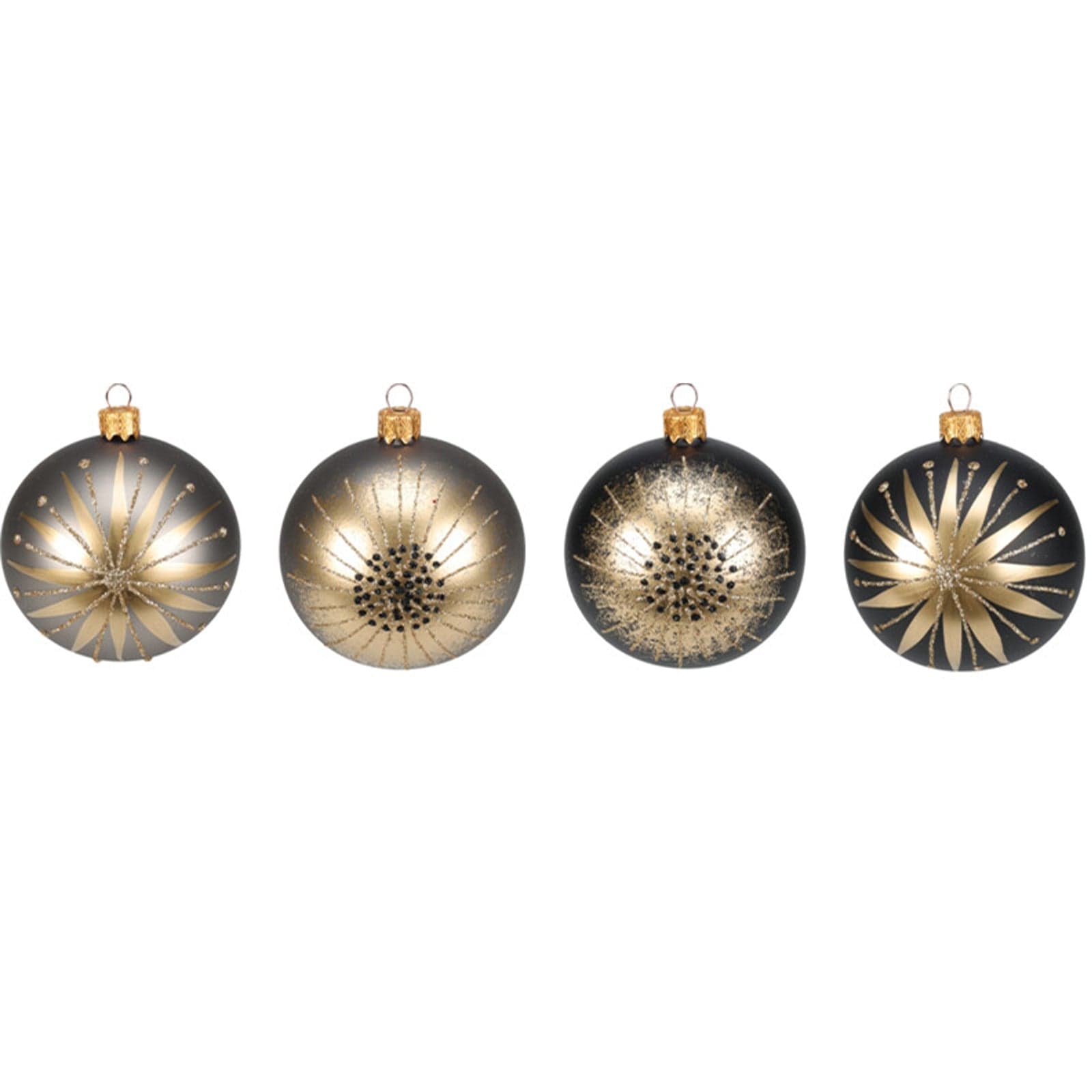 Palline per albero di Natale decorato, a forma di Stella, in Vetro, da Ø 100 mm, 6 pezzi - 2
