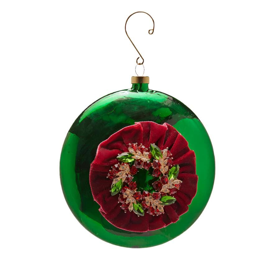Palline per albero di natale con gemme decorazione natalizia da Ø 12 cm