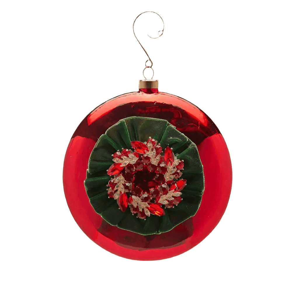 Palline per albero di natale con gemme decorazione natalizia da Ø 12 cm - 2