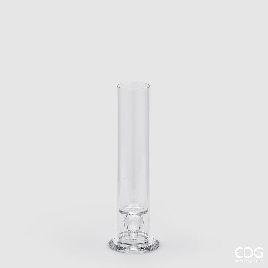 Portacandela "Crystal" in cristallo naturale, decorazione natalizia interni, da h31cm - 3