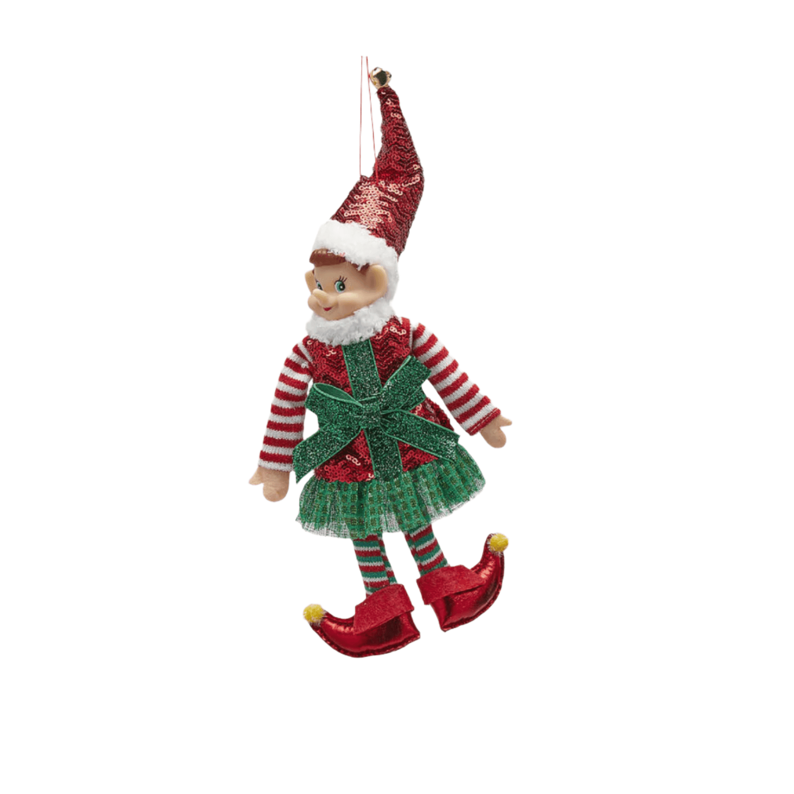 Statuetta decorativa a forma di elfo per decorazioni da h 30cm - 3
