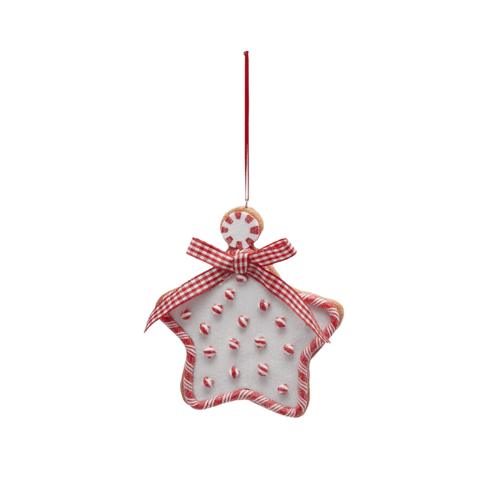 Addobbo Mix Marzapane color rosso e bianco per decorazioni natalizie - 2