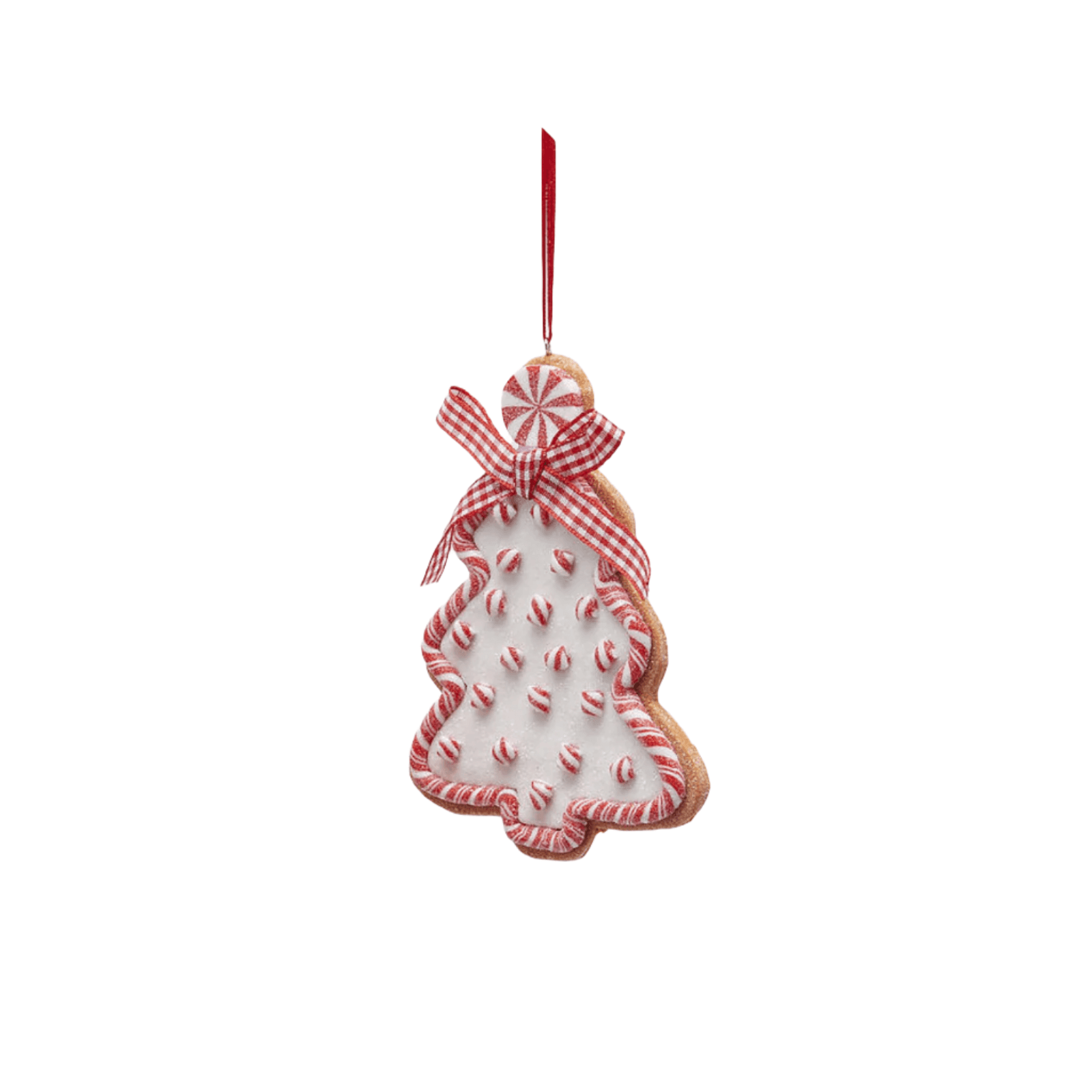 Addobbo Mix Marzapane color rosso e bianco per decorazioni natalizie - 4