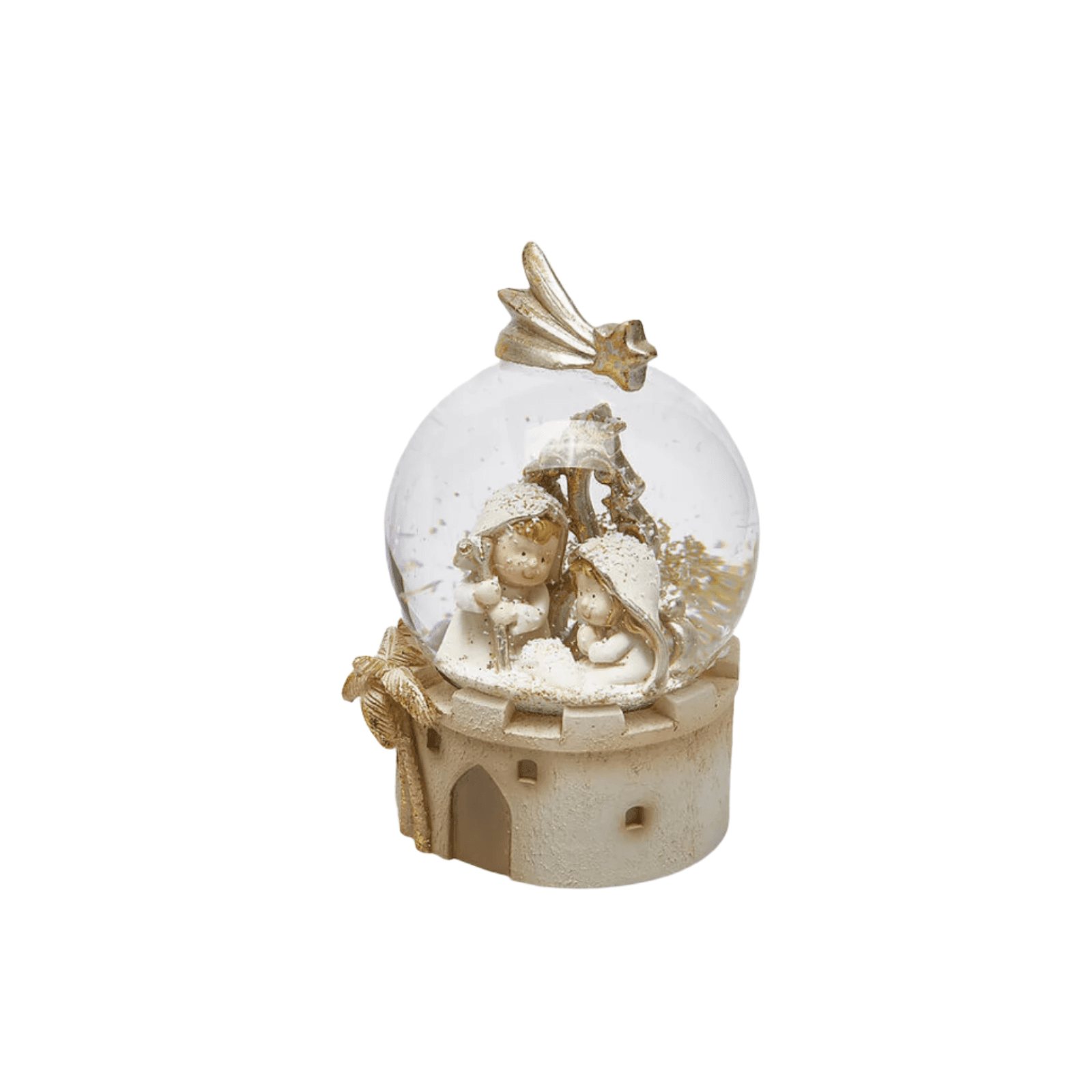 Sfera decorativa Acqua Natività di h.10,5 cm per il natale - 3