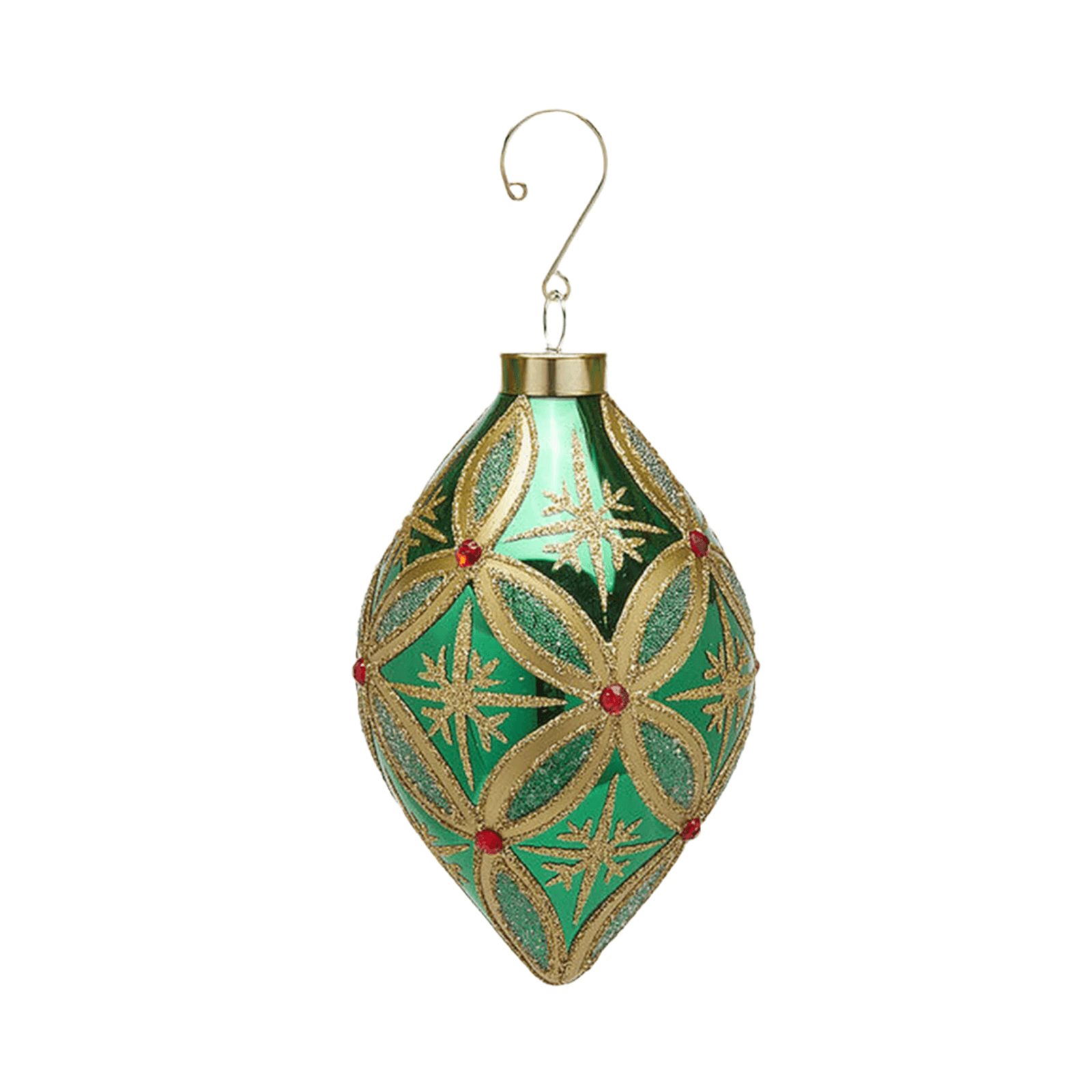 Palline per albero di natale con rubini decorazione natalizia da Ø 10 cm - 3