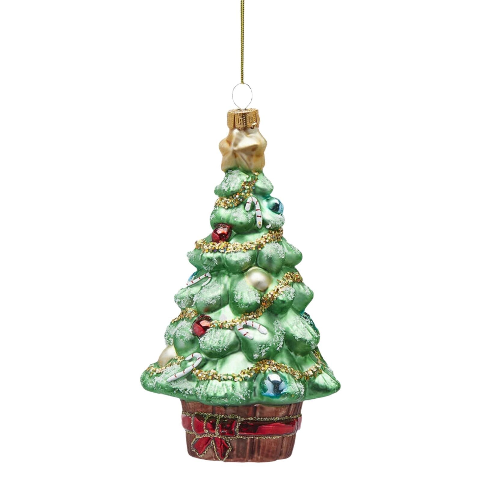 Pendaglio a forma di albero di natale decorazione natalizia da 15.5 cm - 2