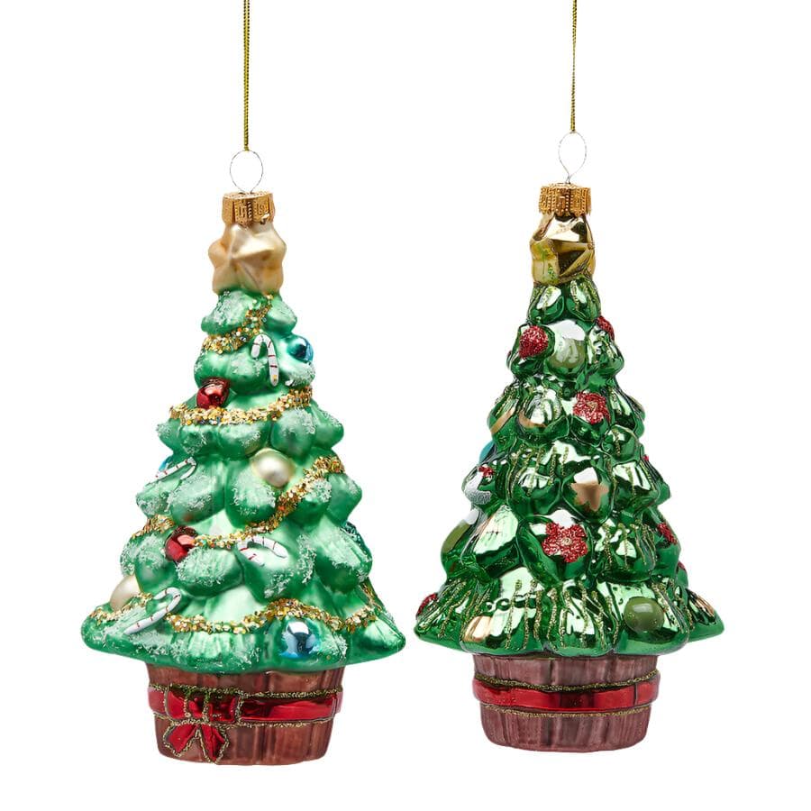 Pendaglio a forma di albero di natale decorazione natalizia da 15.5 cm - 3