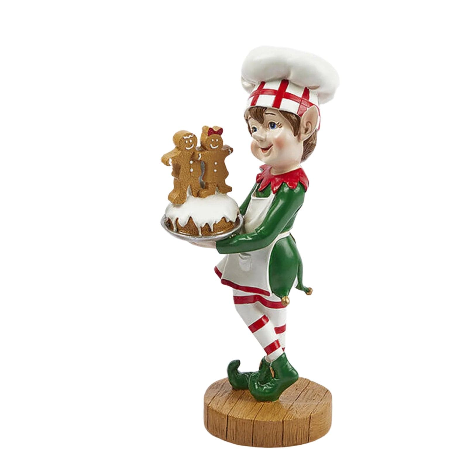 Statuetta decorativa Elfo cuoco decorazione natalizia da 26 cm - 2