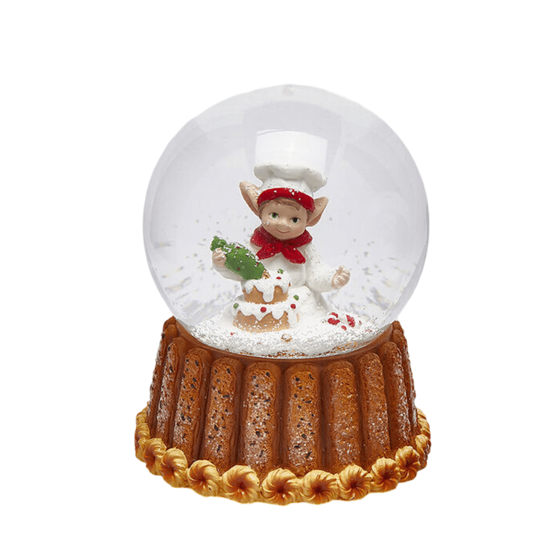 Ampolla con Babbo natale in vetro decorazione natalizia con carillon, da h 9.5 cm - 2
