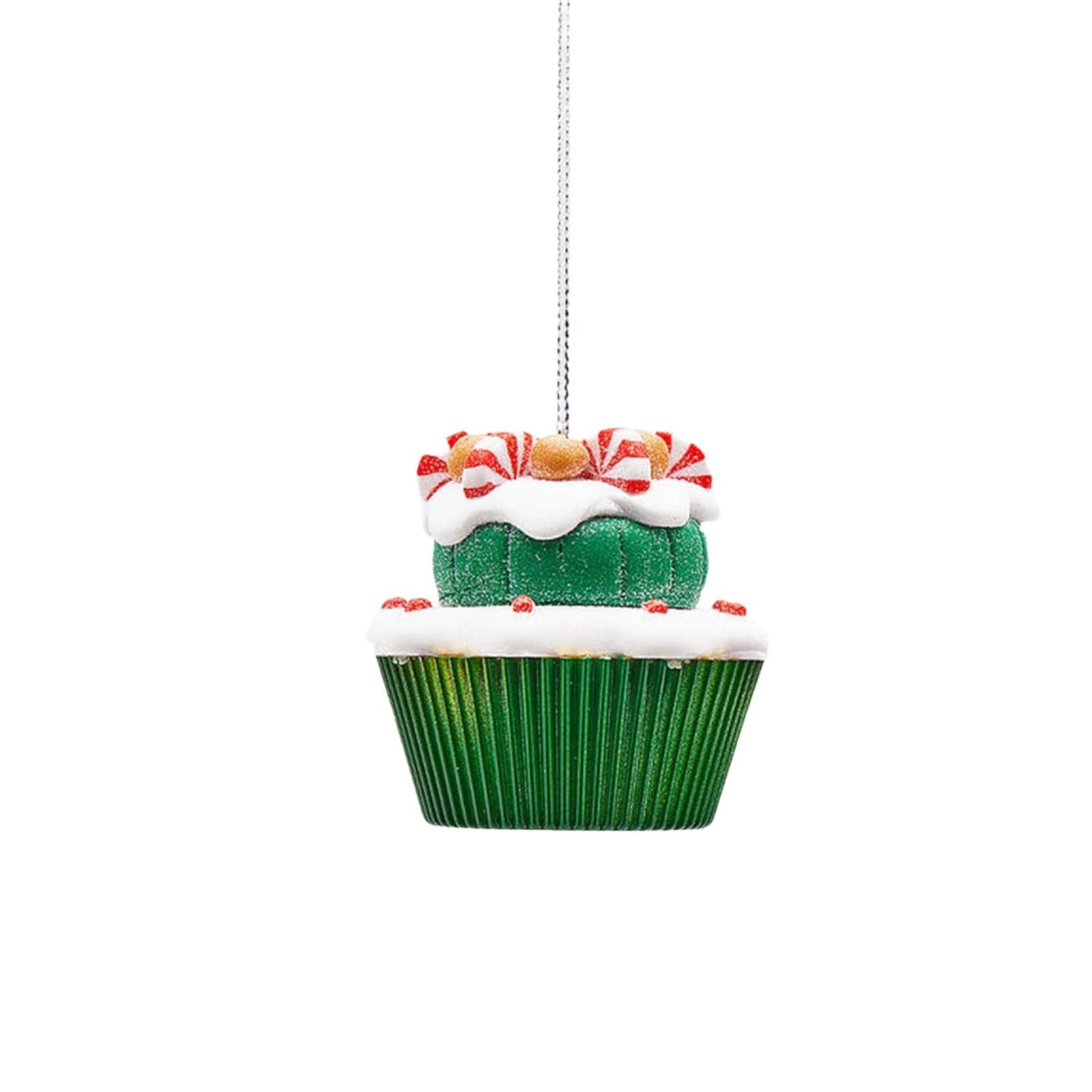 Pendaglio con cup cake per albero con decorazione natalizia da 6.5 cm - 2
