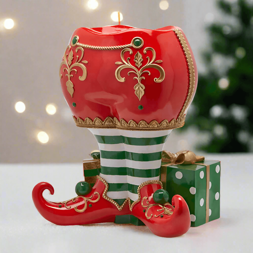 Base albero "Gambe dell'elfo" per albero di Natale supporto in metallo da 66 cm - 2