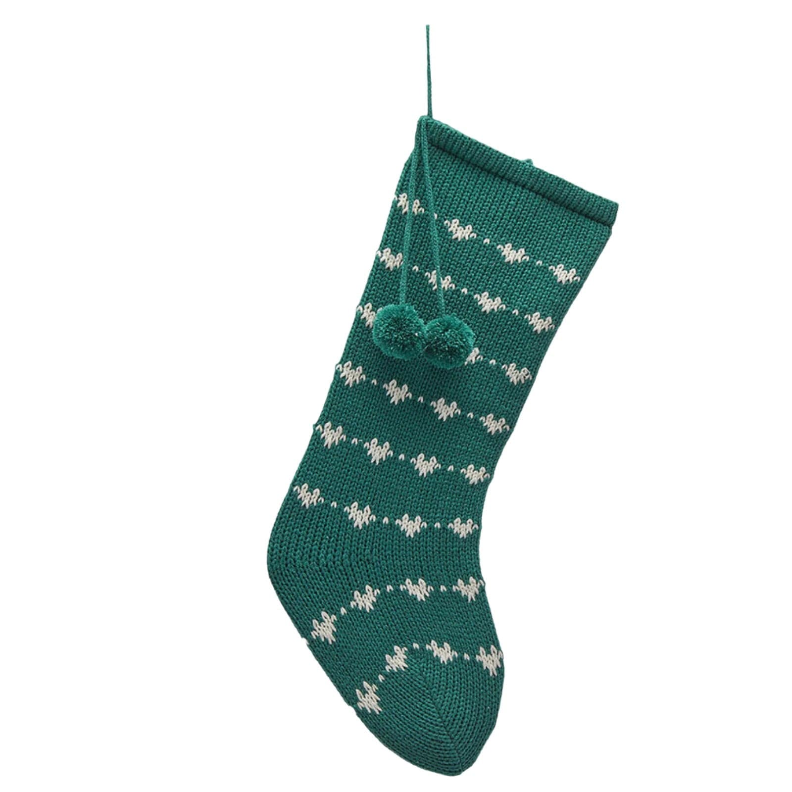 Calza dell' Epifania con cuoricini per albero di natale e camino, da 58 cm - 2