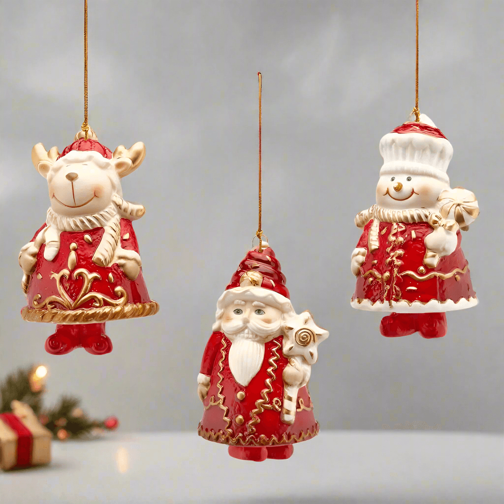 Pendaglio decorativo per albero di natale decorazione natalizia da 10 cm - 5