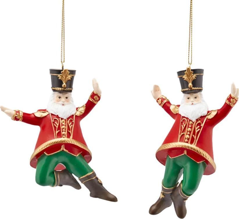 Palline a forma di Babbo natale decorazione natalizia per albero di natale, da 12 cm - 3