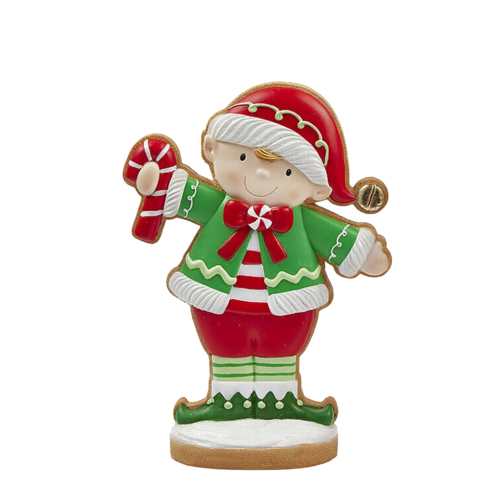 Statuetta decorativa elfo di Natale decorazione natalizia da 32 cm - 2