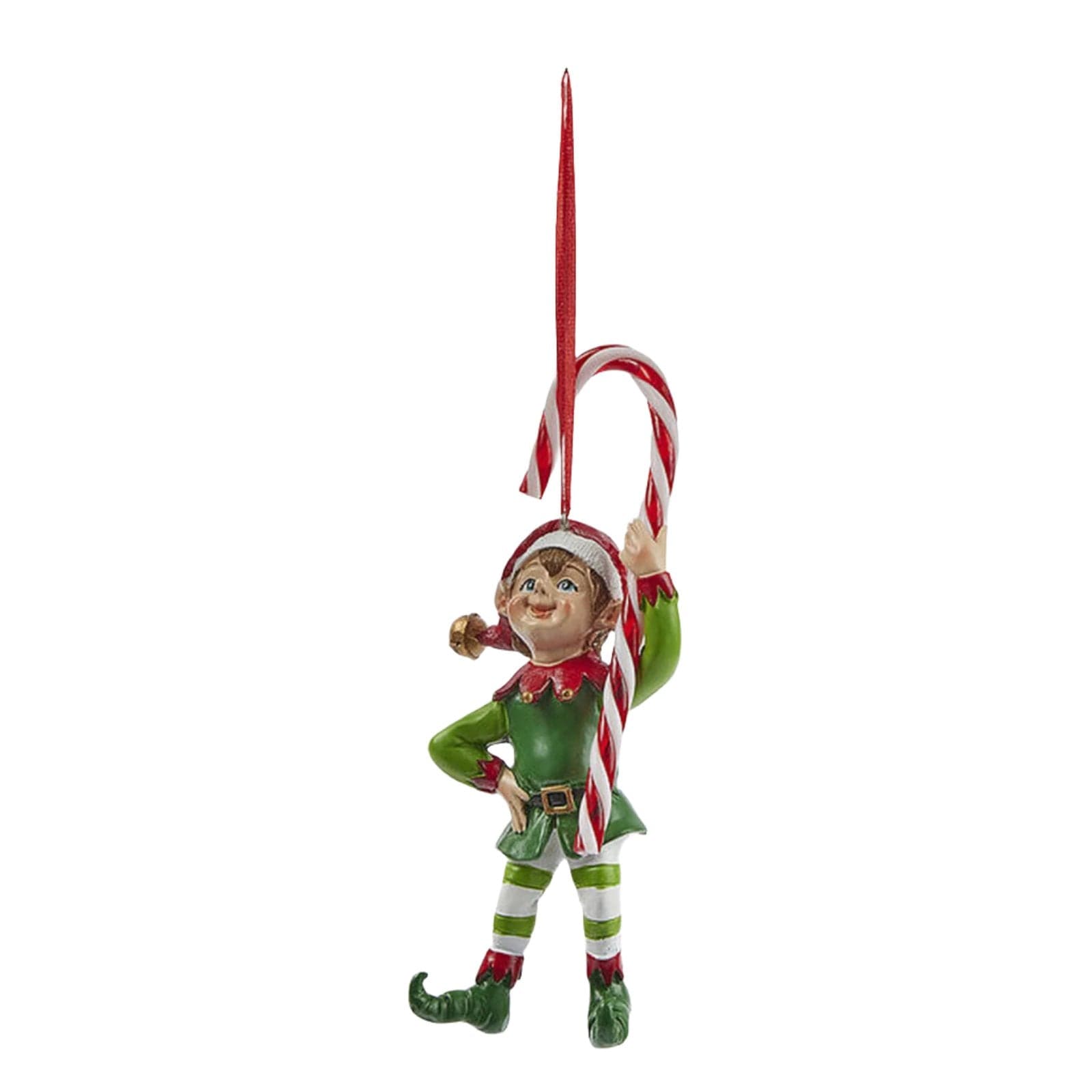Pendaglio a forma di elfo per albero di natale, decorazione natalizia da 16 cm - 3