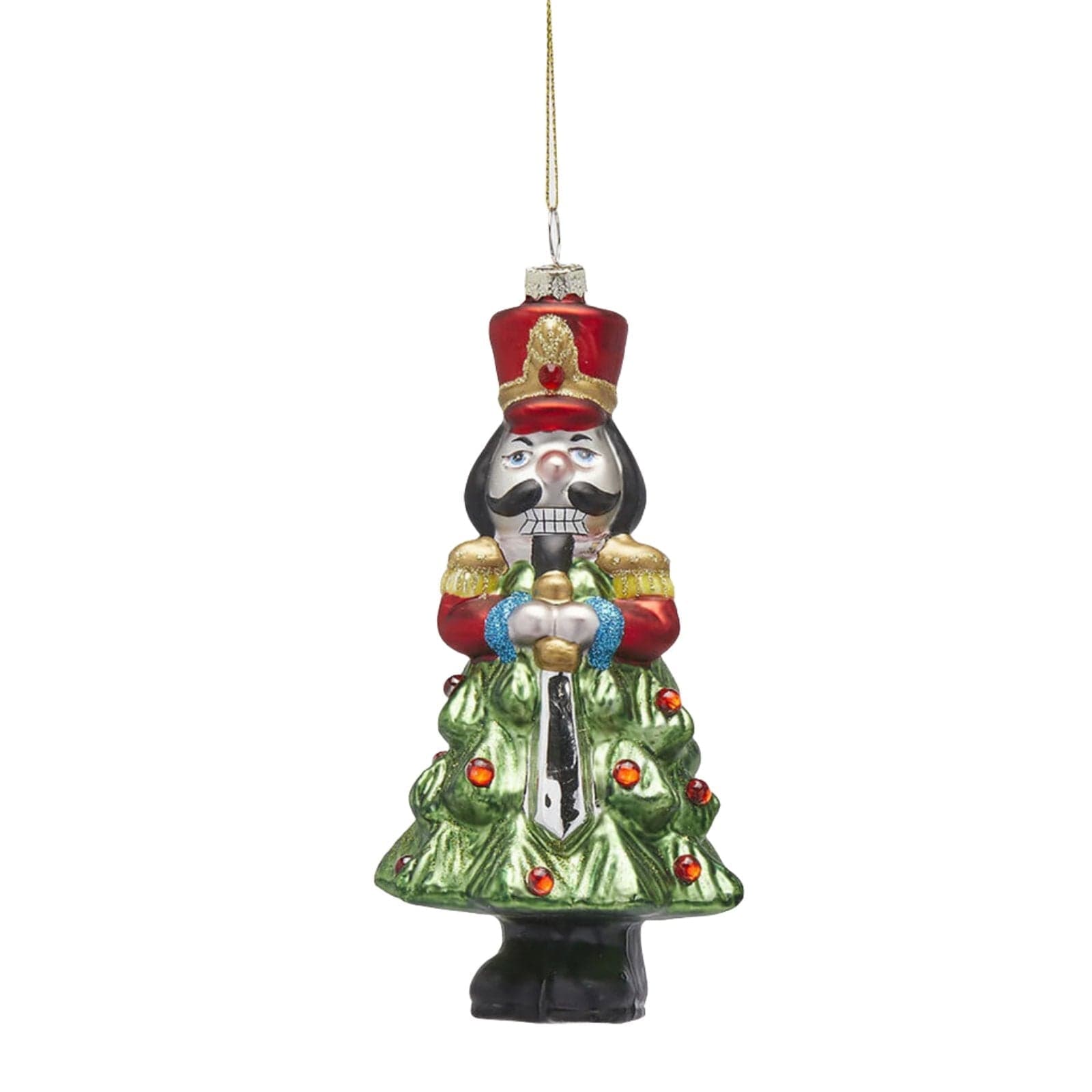 Pendaglio con alberello e soldatino per albero di Natale da 16.5 cm - 2