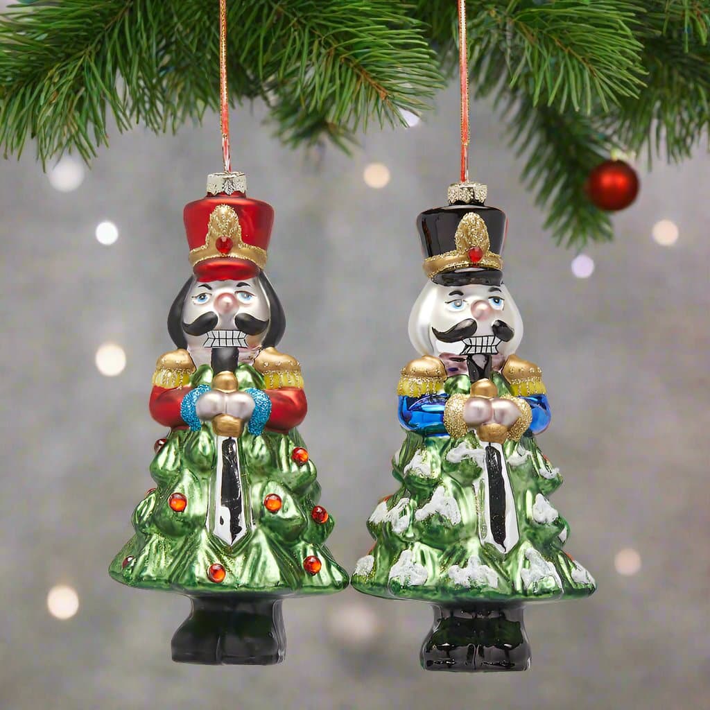 Pendaglio con alberello e soldatino per albero di Natale da 16.5 cm - 3