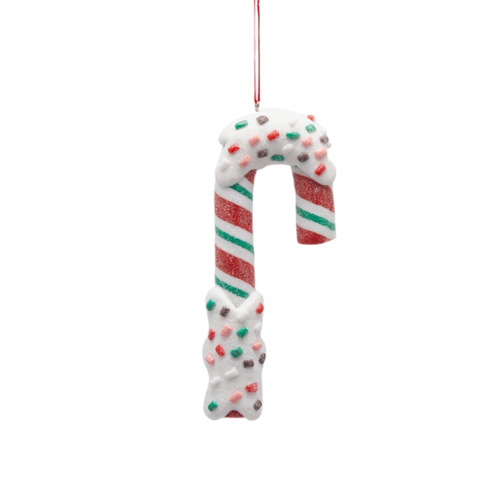 Pendaglio bastoncino di zucchero in plastica per albero di Natale da 13 cm - 2