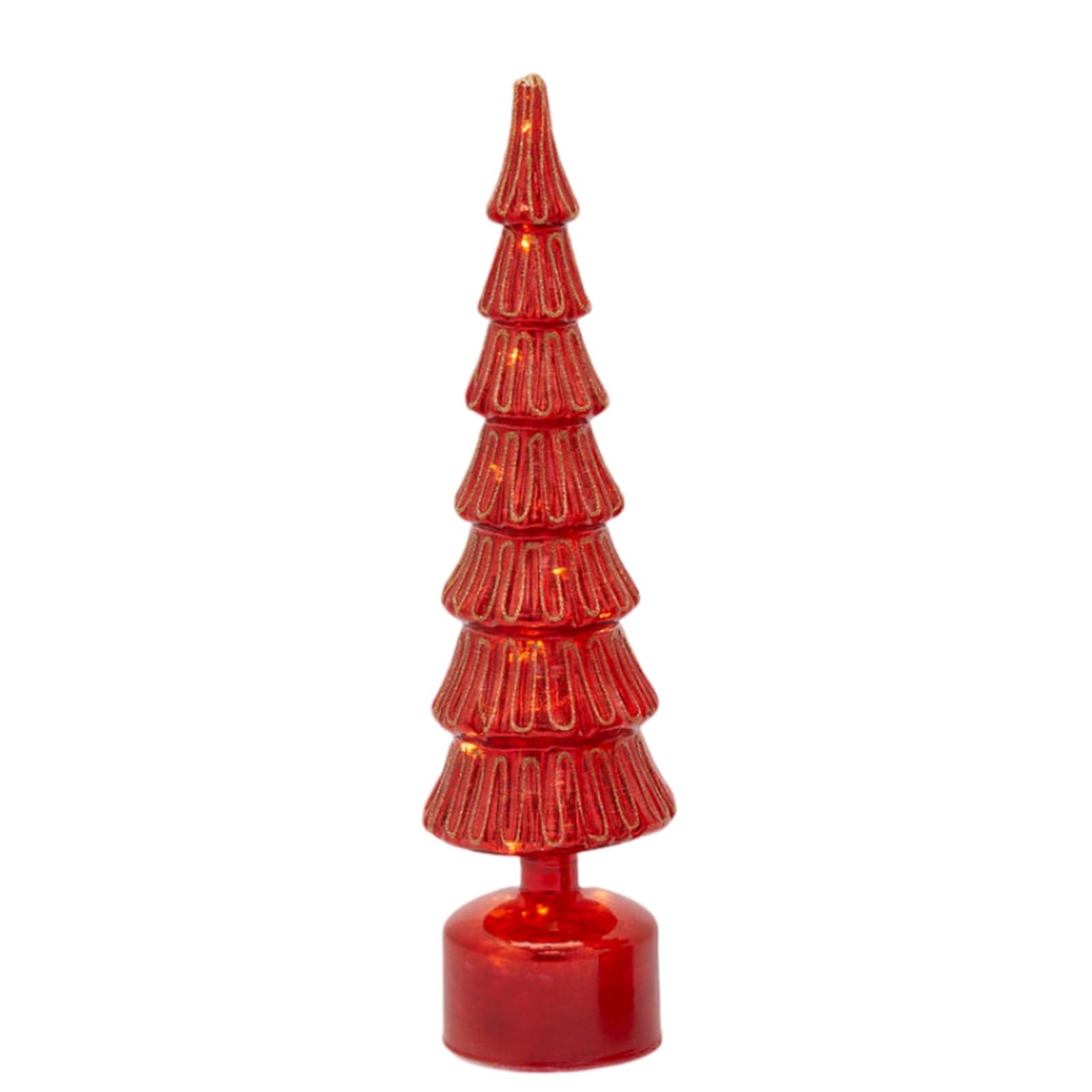 Statuetta "Albero Twist" con led e animazioni, decorazione natalizia - 2