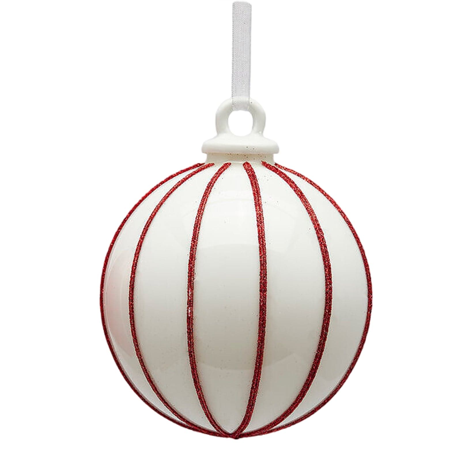 Pendaglio per albero di Natale "Palla Linee" da 10 cm - 3