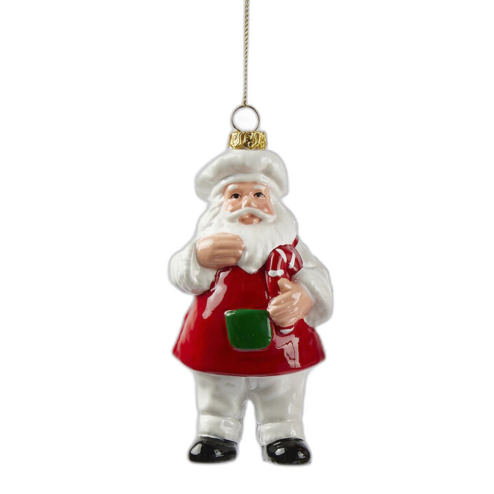 Pendaglio per albero di Natale "Babbo Chef" 12 x 6 x 4.5 cm, set da 2 pezzi - 2
