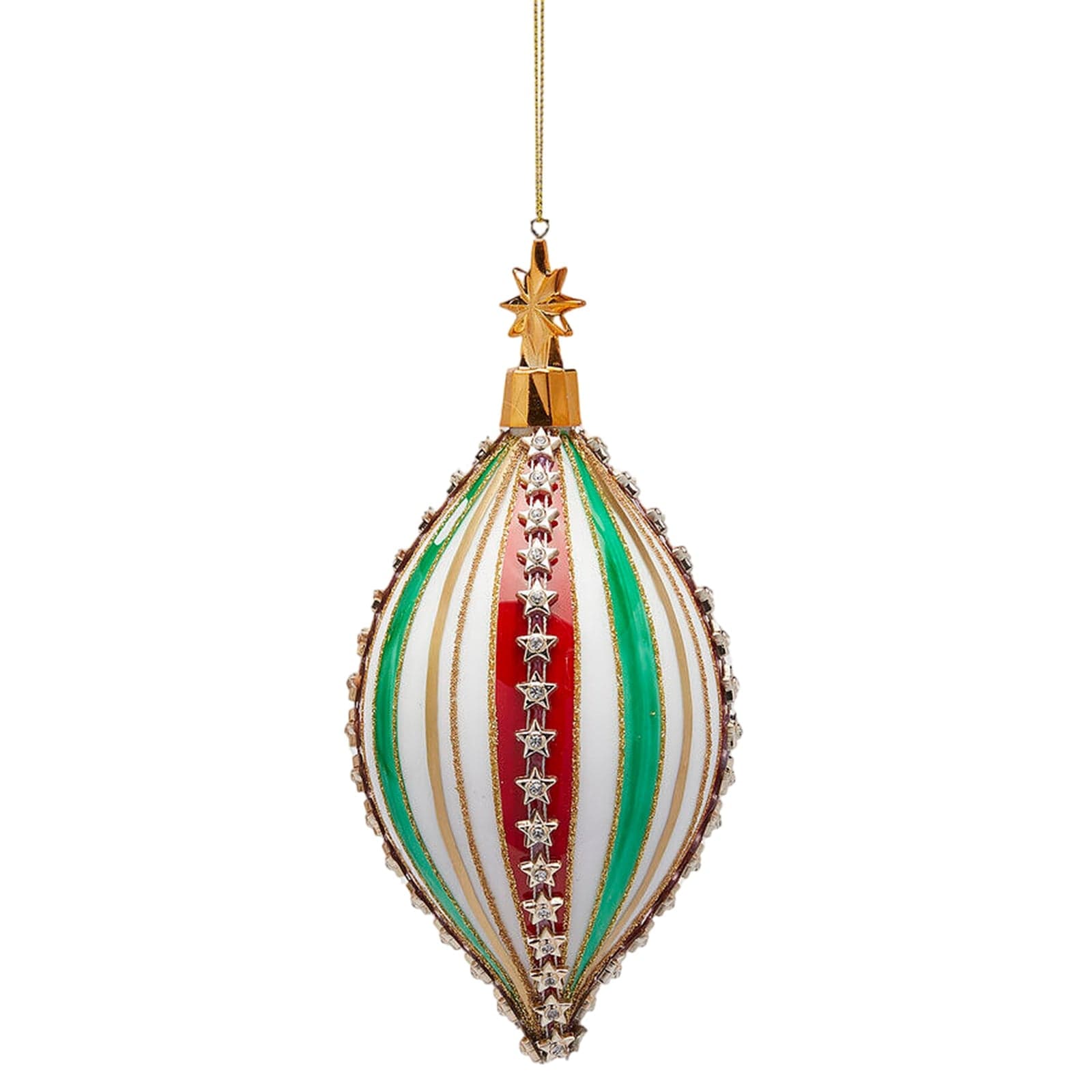 Pallina per albero di Natale "Stelle" da Ø 10 x 19h cm - 2